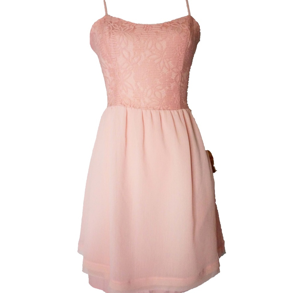 Women’s Dress Vera Wang Small Pink Chiffon & Lace